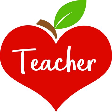 Apple Heart Teacher 11198984 Png