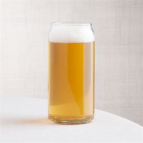 21 Oz Beer Can Glass Reviews Crate And Barrel