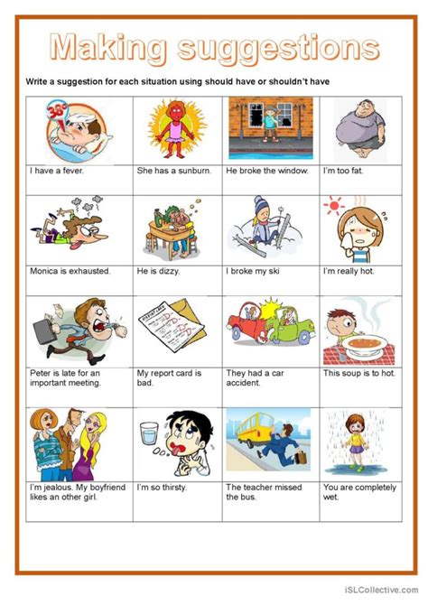 Making Suggestions English Esl Worksheets Pdf And Doc