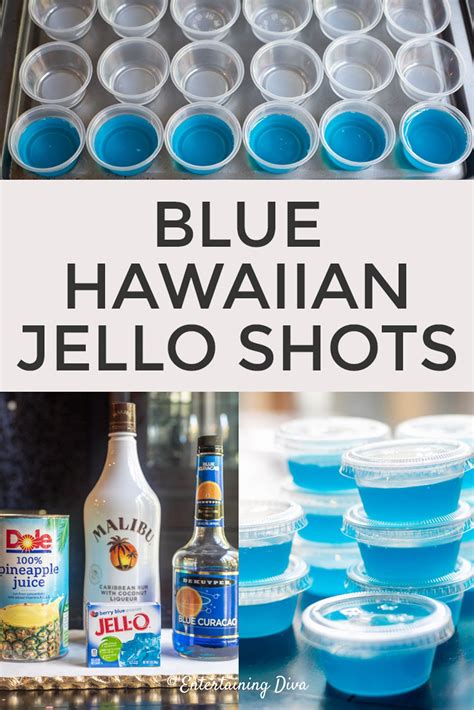 This Blue Hawaiian Jello Shot Recipe With Malibu Rum Is To Die For I