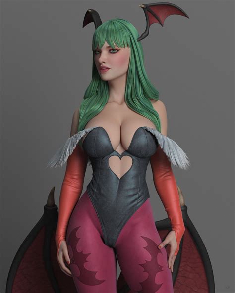 Artstation Morrigan Aensland Nauman Khan D Model Character