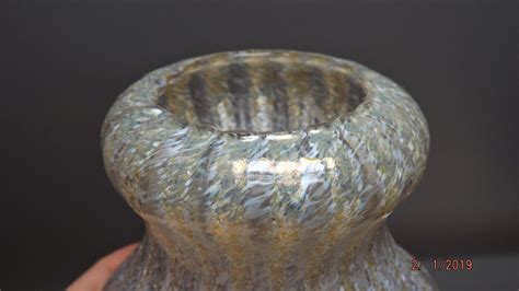 Dugan Gold Frit Venetian Vase Art Glass Ebay
