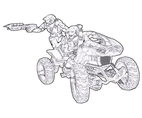 Halo Master Chief Coloring Page - Free Coloring Pages Online