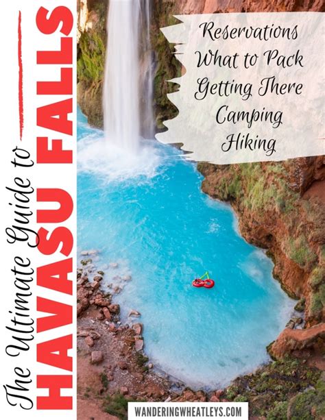 Ultimate Guide To Havasu Falls Ebook Wandering Wheatleys