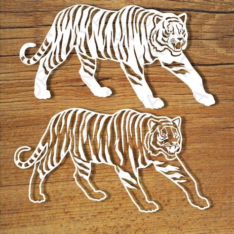 Tigers Svg Files For Silhouette Cameo And Cricut Tigers Etsy
