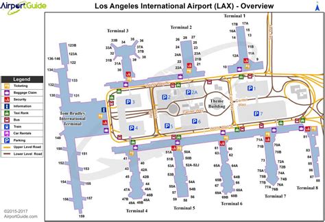 Lax International Terminal Map Los Angeles Airport Terminal Map