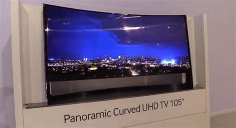 Video Samsung 105 Zoll Panoramic Curved Uhd Tv