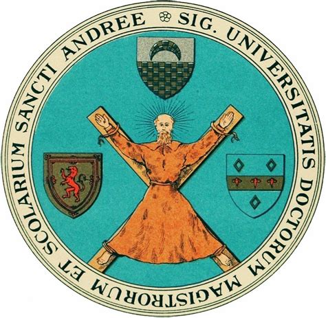 The Modern Seal Of St Andrews University Scotland Adopted In The 19th