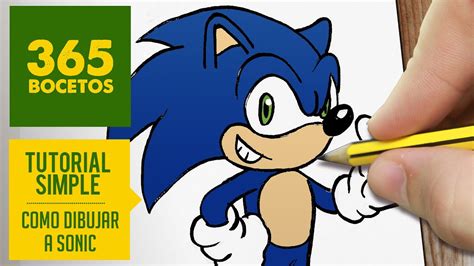 Como Dibujar A Los Personajes De Sonic How To Draw Sonic The Hedgehog