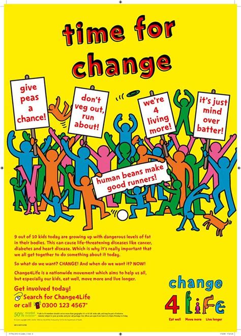 Change4life Campaign Poster Campaign Posters Human Bean Growing Up