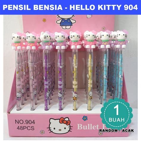 Jual Pensil Bensia Model Hello Kitty Satuan Acak Pensil Bensia Hello