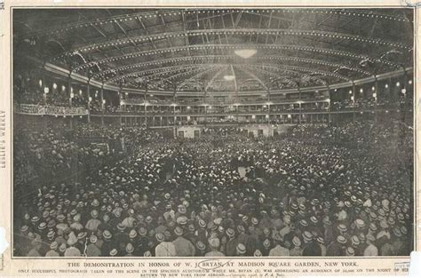 W J Bryan Demonstration At Madison Square Garden New York 1906 New