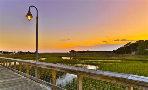 Shem Creek Pier Boardwalk Mt Pleasant Sc Photograph By Donnie Whitaker