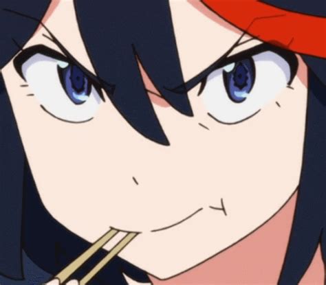 Learn the culture if you really want to draw good manga, it is best. GIF kill la kill materia food - animated GIF on GIFER