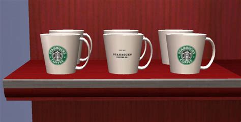 Mod The Sims Starbucks Accessories Coffee Bags Tea Boxes Mugs