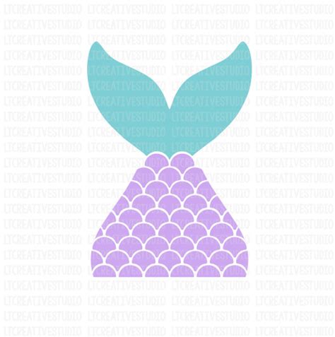 Mermaid Tail Svg Mermaid Svg Mermaid Shell Svg Summer Svg