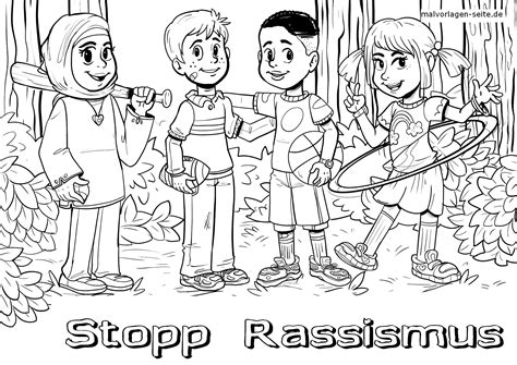 One of the earliest tactics parents and teachers use in language development is naming animals. Download coloring pages against racism and exclusion for free