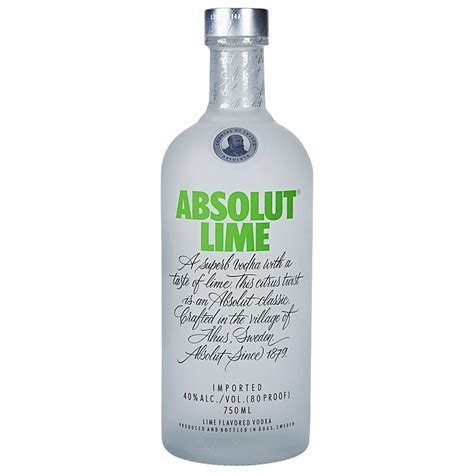 Absolut Lime Vodka 750 Ml Applejack