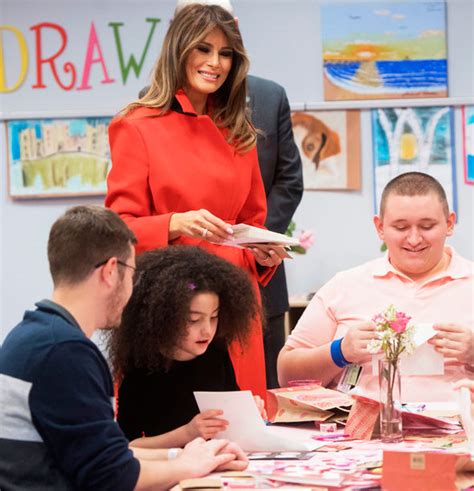 After giving them a second look… they only depressed me. Melania Trump stuns in red for Valentine's day: Donald's wife meets children | Express.co.uk