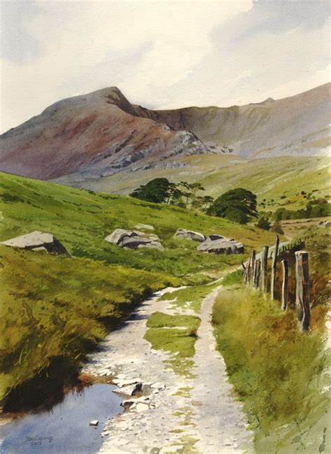 The Old Road To Ogwen An Original Watercolour Painting Landscape Art