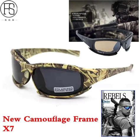 new camouflage army goggles sunglasses men military fs x7 polarized sunglasses male 4 lens for
