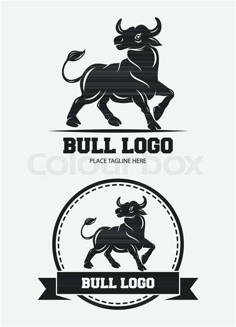 Bull Icon Design Template Stock Vector Colourbox