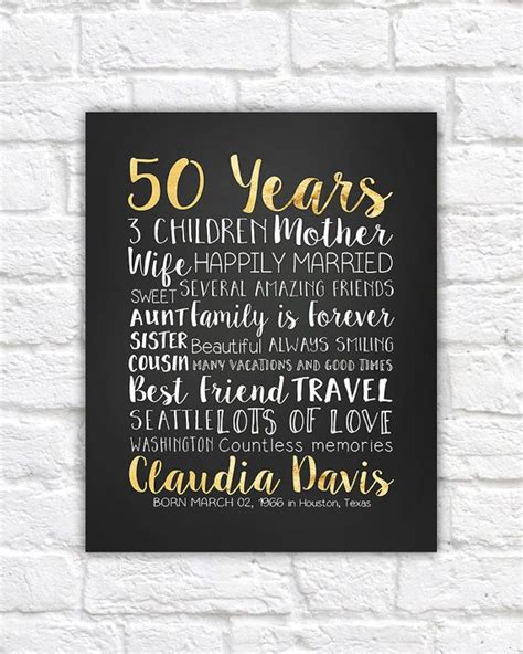Check our 50th birthday gift ideas. 50 Years, 50th Gift, Golden Year, 50 Years Old, Turning 50 ...