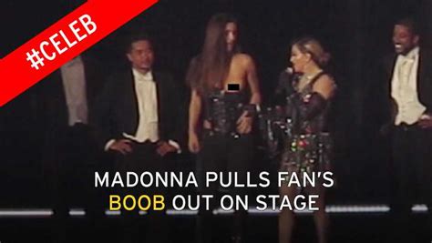 Who Is The Madonna Fan Whose Breast Was Exposed By The Singer At