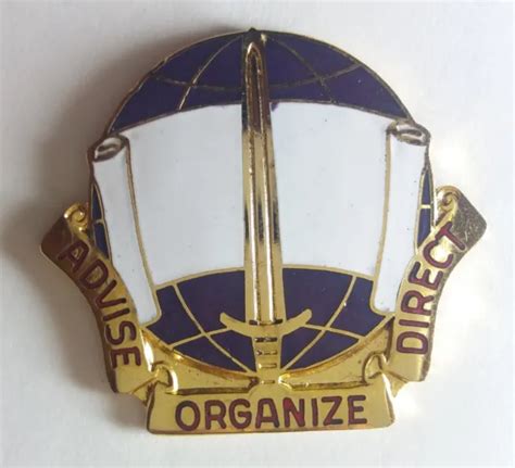 Us Army 308th Civil Affairs Brigade Dui Unit Insignia Pin Ns Meyer Inc