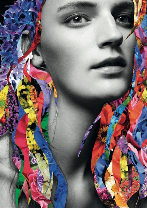 Funky Floral Collage Editorials Fashion Collage Editorial Eclectic