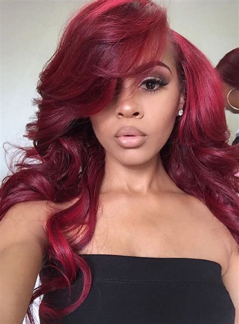 Reddd ️ Colored Hair Pint Paigec Wig Hairstyles Hair