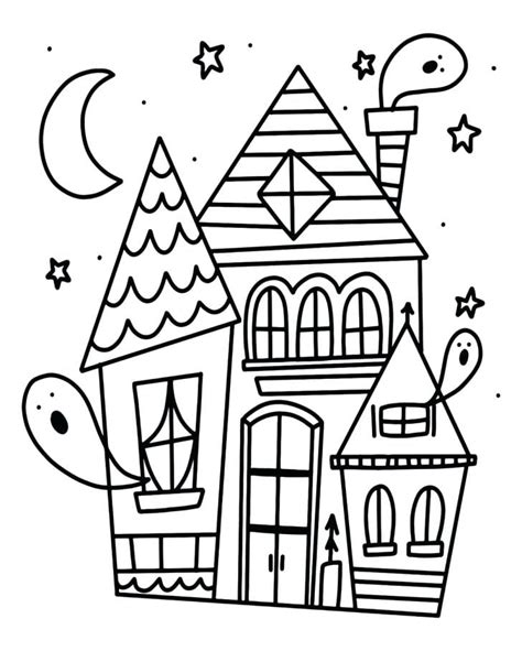 Gallery of landscape coloring pages for adults: Cute Halloween Coloring Pages - Best Coloring Pages For Kids