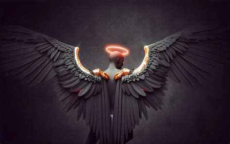 Angel Artist Artwork Digital Art Deviantart Hd Wings Hd Wallpaper