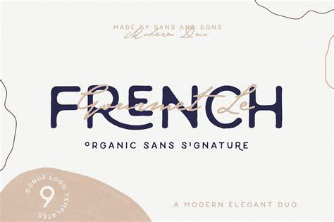 Le French Modern Organic Font Duo