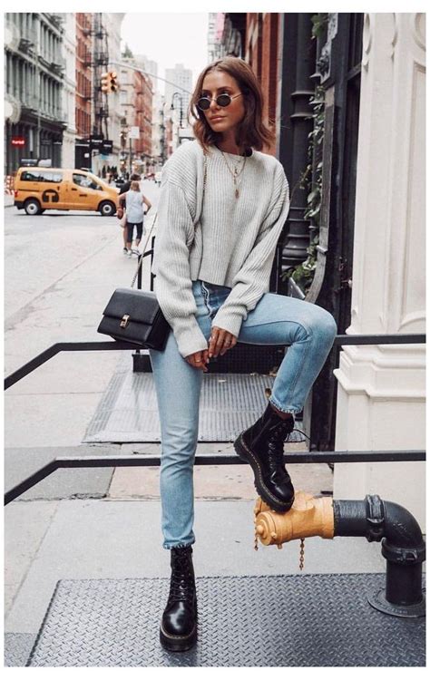 How To Wear Combat Boots In Winter Fashion Outfits Casual Casual Winter Outfits New