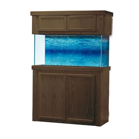 Randj Enterprises 48lx18w Walnut Oak Xtreme Rectangular Aquarium Cabin