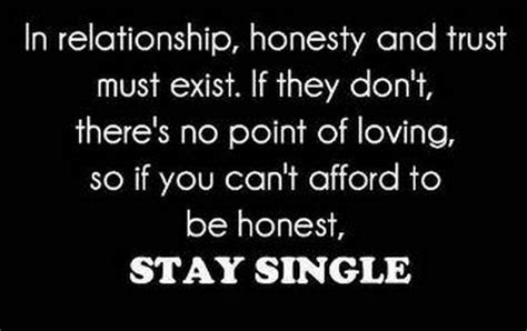I find talking about my work harder than it might be if honesty wasn't my calling card. In Relationship,Honesty and Trust Must Exist.If they Don't ...