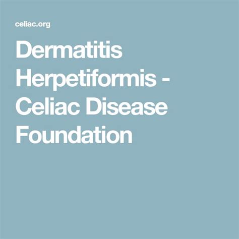 Dermatitis Herpetiformis Celiac Disease Foundation Dermatitis