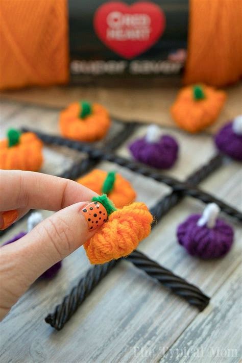 Halloween Yarn Pumpkin Craft And Game For Kids