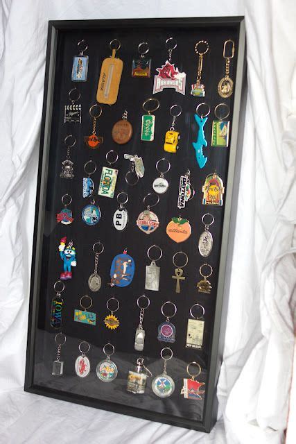 Everyone collects things as a kid—stickers, baseball cards, stamps—but as we get older, either the items change to reflect a new aesthetic or the collections grow in that's where geraldine james' book, creative walls: "Key Chain Shadow Boxes"---A Great way to display those ...