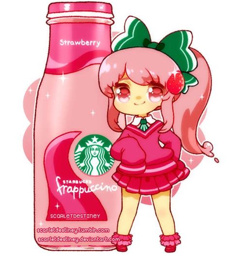 Starbucks Sorority Strawberry Frappuccino By Scarletdestiney On