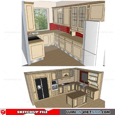 Kitchen Cabinet Sketchup Models