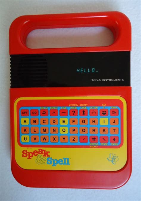 Vintage Texas Instruments Speak And Spell Original Electronic Learning