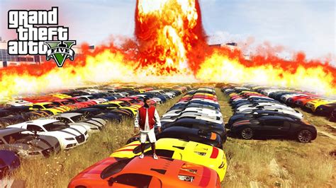 Biggest Car Explosion Gta 5 Funny Challenges Youtube