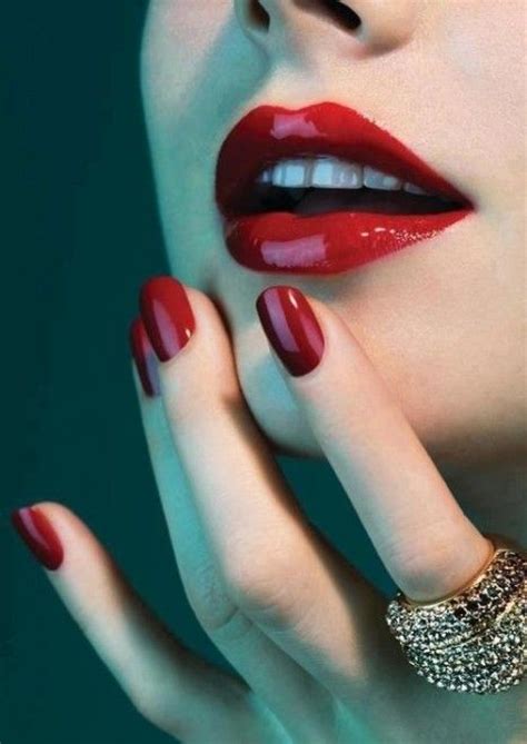 Red Lips And Nails Beauty Pinterest