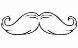 Mustache Coloringpagesfortoddlers Mustaches sketch template