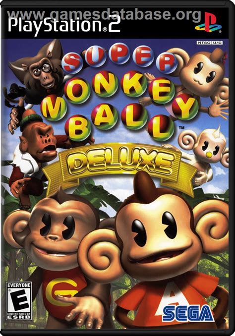 Super Monkey Ball Deluxe Sony Playstation 2 Artwork Box