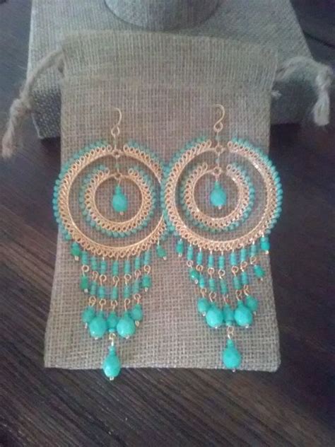 Turquoise Chandelier Earrings Turquoise Fashion Di TezzoroDesigns