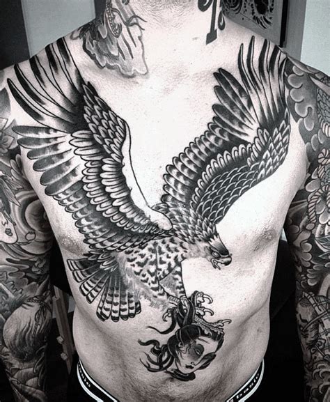 80 Eagle Chest Tattoo Designs For Men Manly Ink Ideas Eagle Chest