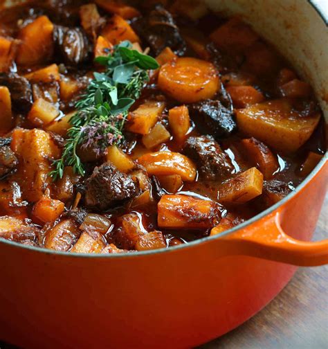French Beef Stew With Old Fashioned Vegetables The Daring Gourmet